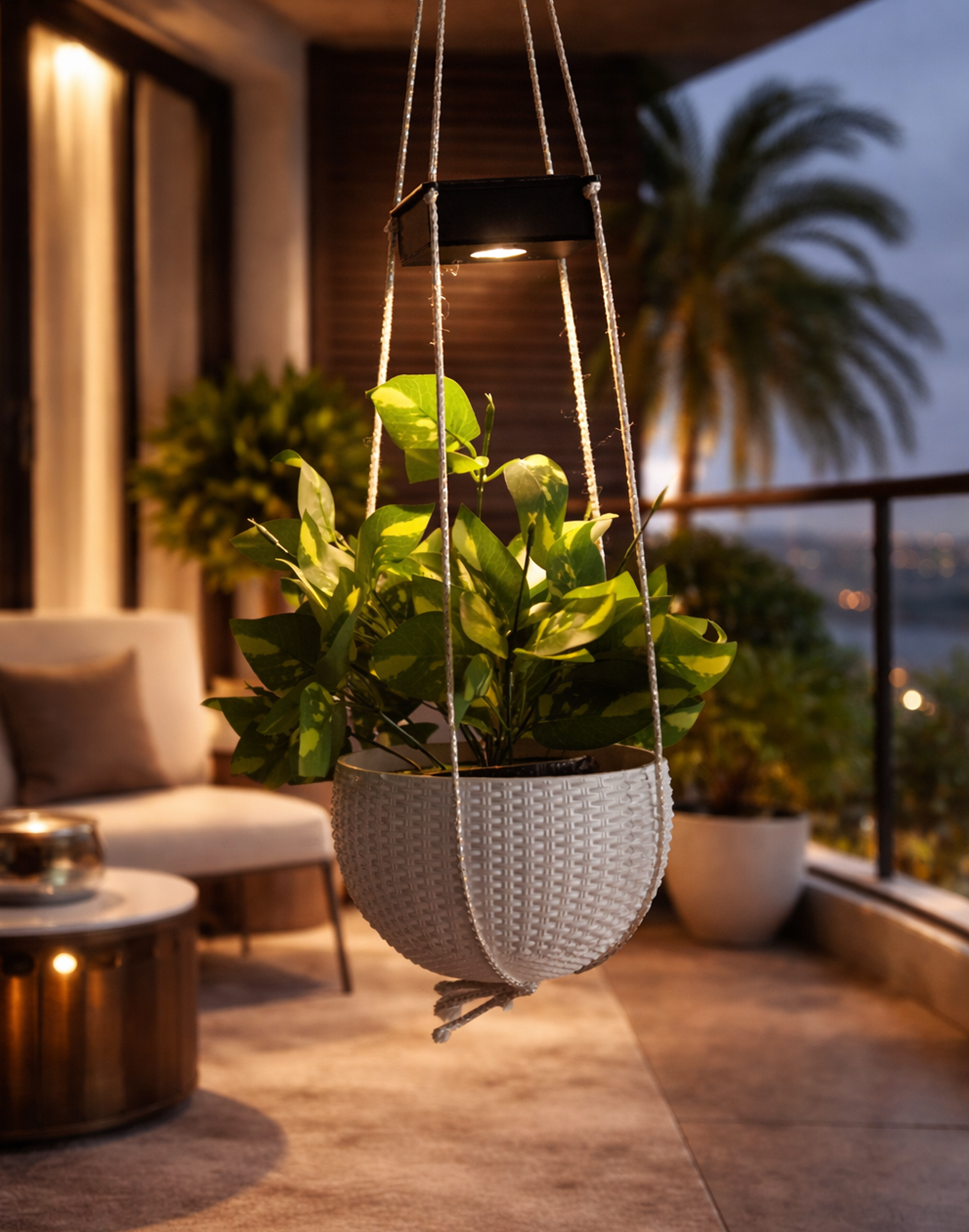 Ecoglow - Solar Planter with Auto On/Off – Effortless Night Lighting