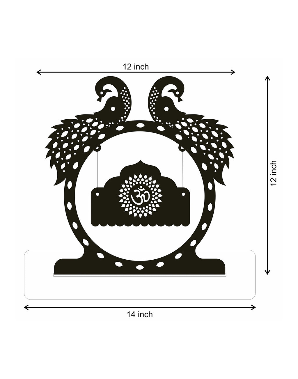 Divine Radha Krishna Swing – Premium Acrylic Decor