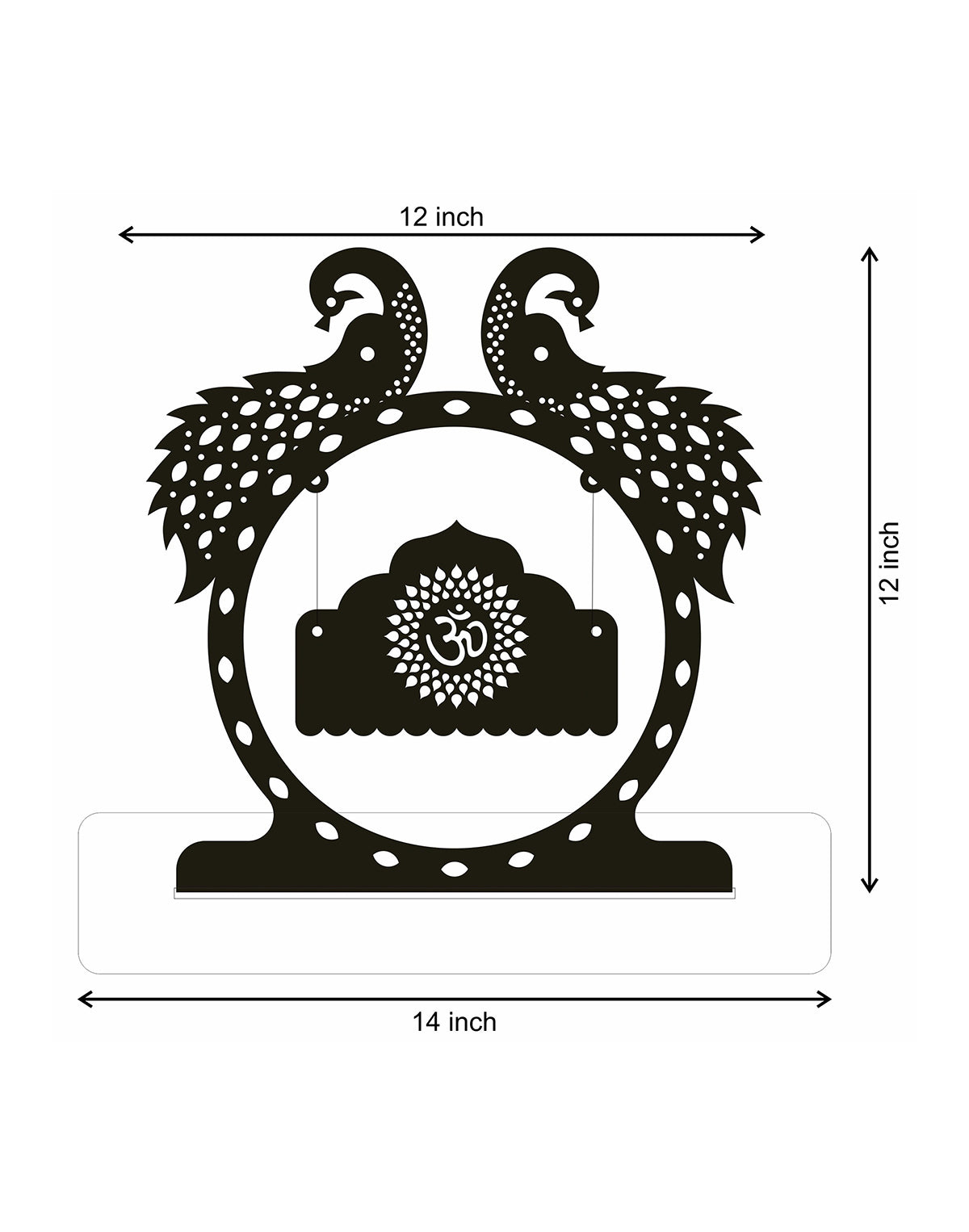Divine Radha Krishna Swing – Premium Acrylic Decor