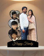 Luxury Family Acrylic Photo Standee – Personalized 4-Photo Display