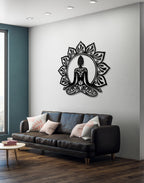 Serene Buddha Silhouette – Premium Acrylic Wall Art