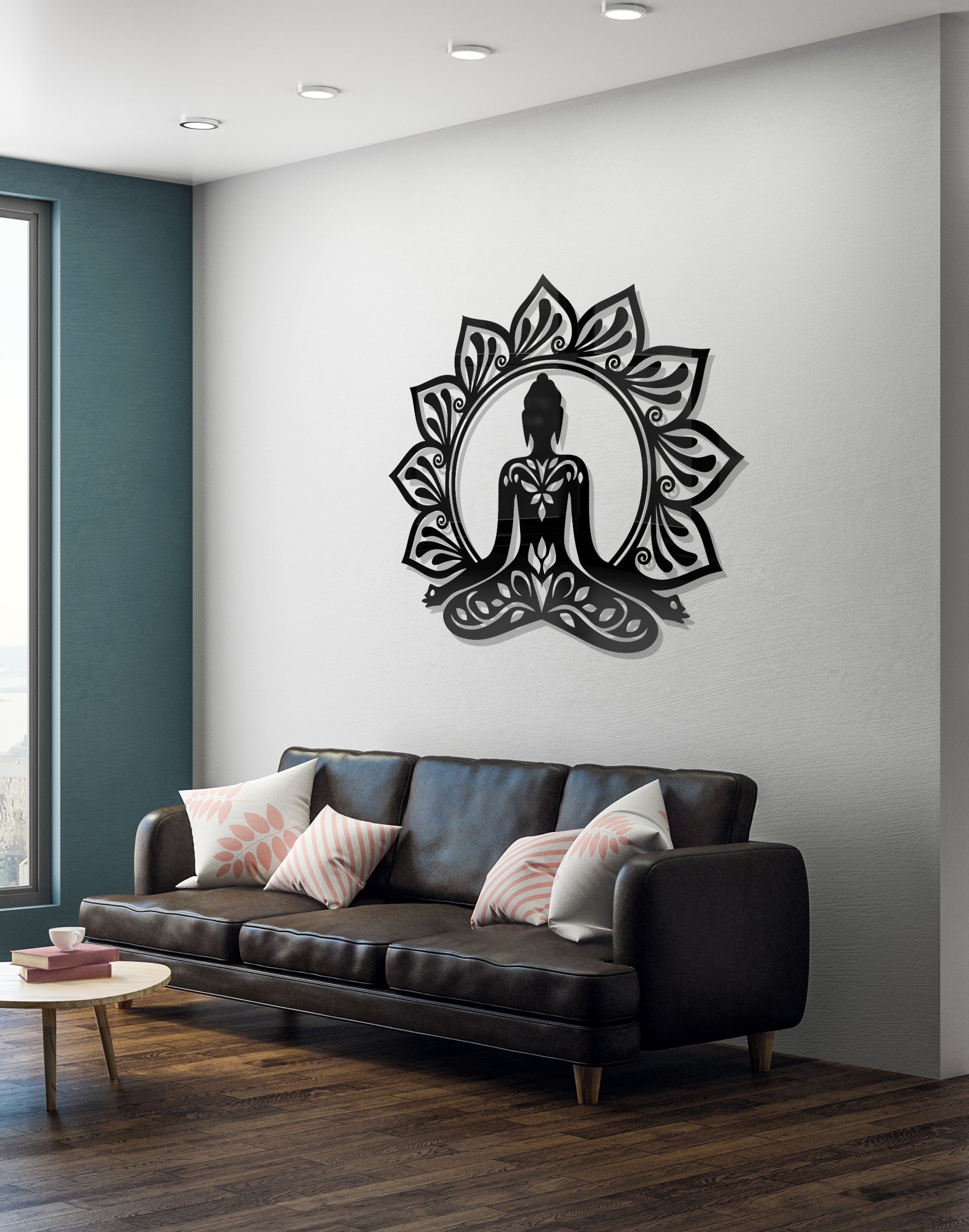 Serene Buddha Silhouette – Premium Acrylic Wall Art