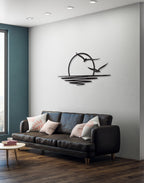 Sunrise with Birds silhouette – Premium Acrylic Wall Art