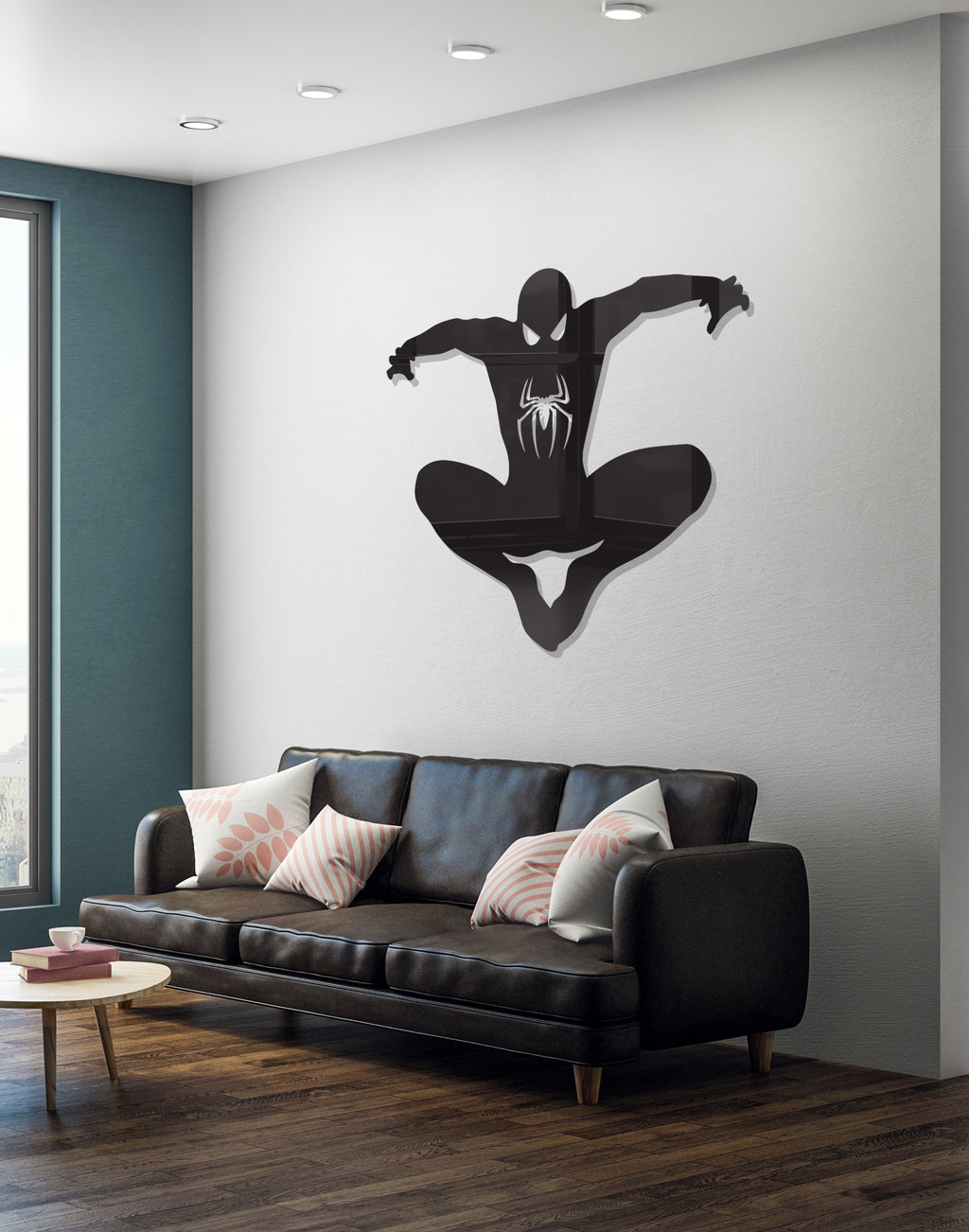 Spiderman silhouette – Premium Acrylic Wall Art