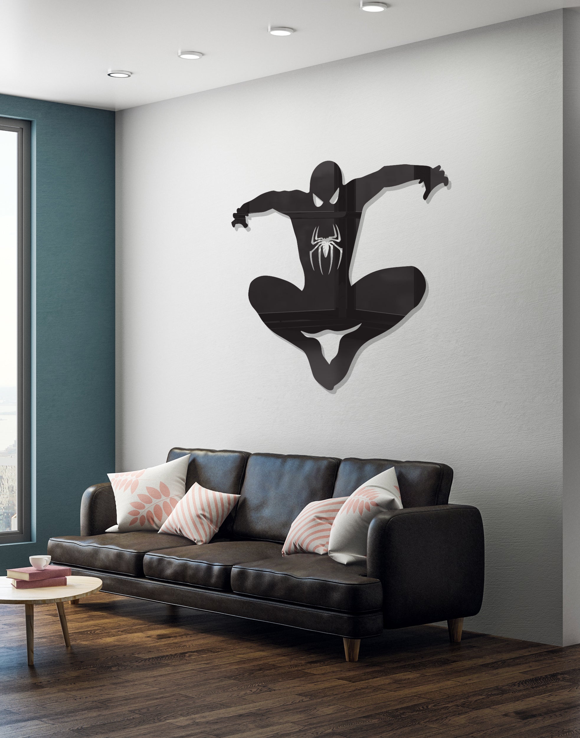 Spiderman silhouette – Premium Acrylic Wall Art