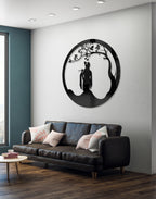 Ethereal Krishna Flute Art – Luxury Acrylic Wall Art