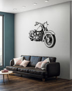 Luxury Motorcycle Sign Silhouette – Premium Acrylic Wall Art