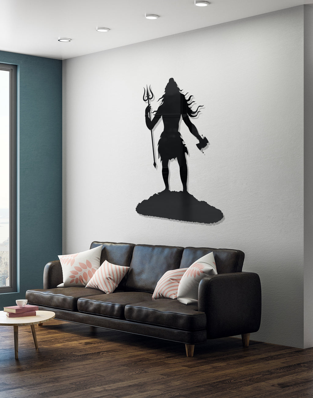 Lord Shiv Modern Silhouette – Premium Acrylic Wall Art
