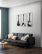 Musical Guitar Silhouette – Premium Acrylic Wall Art