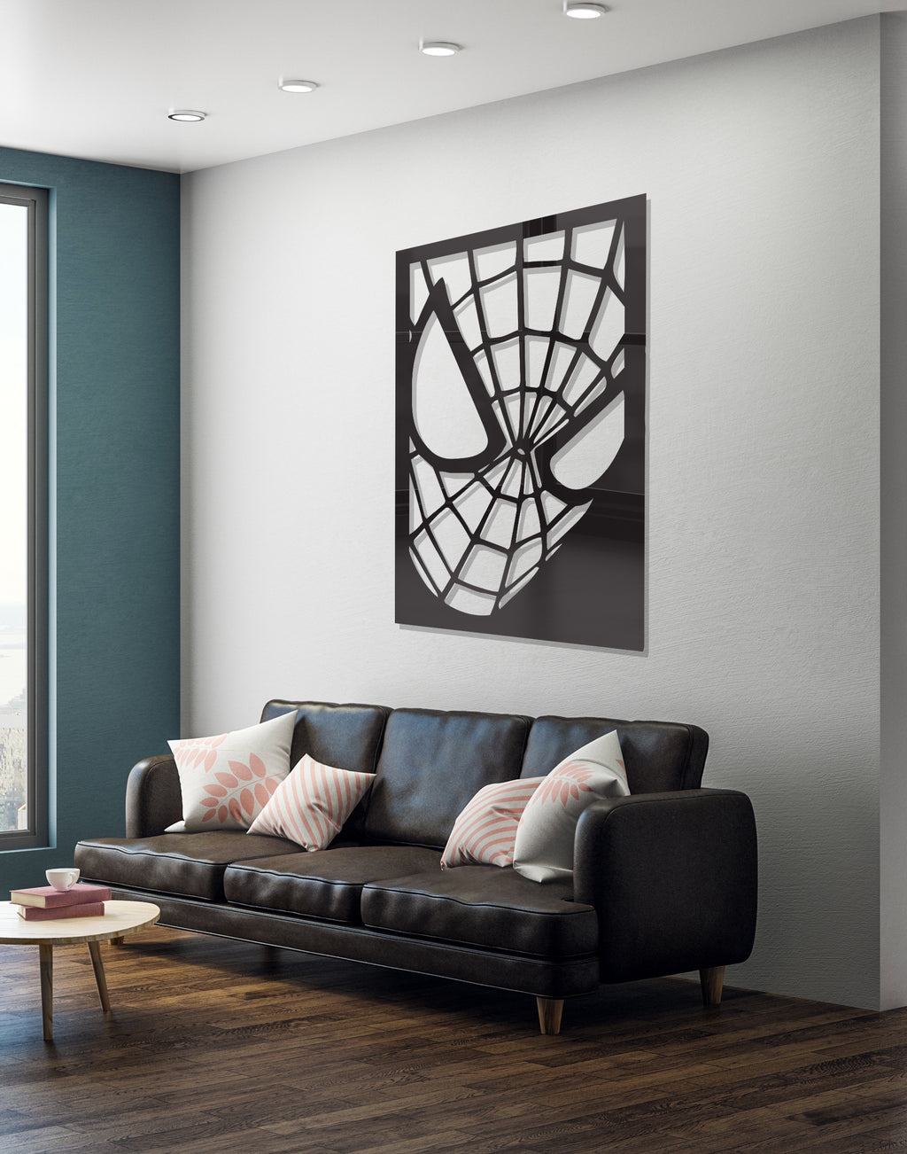 Spiderman frame silhouette – Premium Acrylic Wall Art