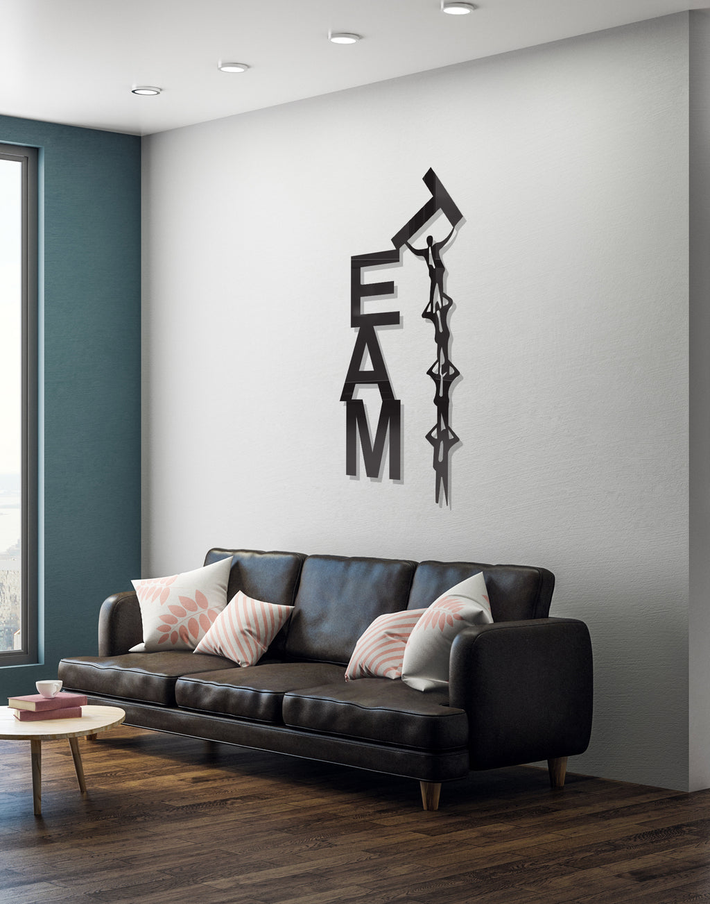 Team Work silhouette – Premium Acrylic Wall Art