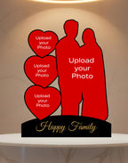 Luxury Family Acrylic Photo Standee – Personalized 4-Photo Display