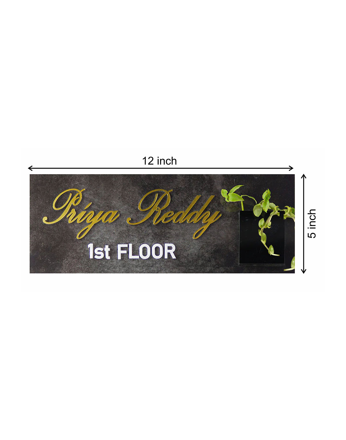 Marble Finish Acrylic Nameplate – Luxury Meets Personalization
