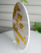 Elegant Gold and White “Papa Ka Ghar” Name Plate