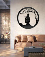 Ethereal Krishna Flute Art – Luxury Acrylic Wall Art