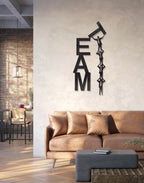Team Work silhouette – Premium Acrylic Wall Art
