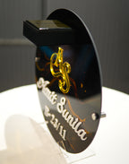 Solar Signature Name Plate - Luxury Black & Gold
