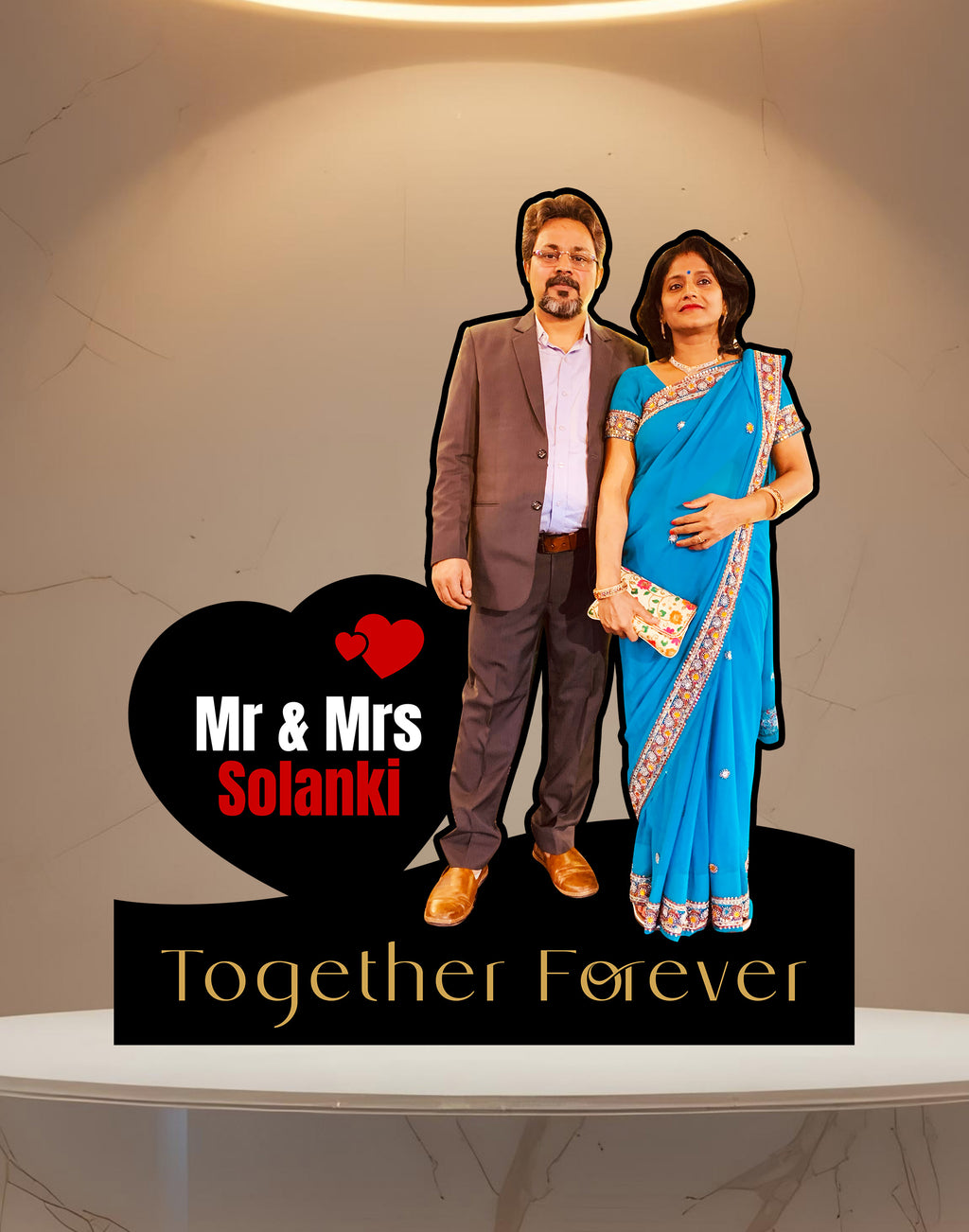 Personalized Couple Acrylic Photo Standee | Anniversary Special