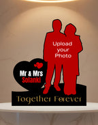 Personalized Couple Acrylic Photo Standee | Anniversary Special