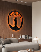 Ethereal Krishna Flute Art – Luxury Acrylic Wall Art