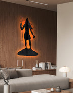 Lord Shiv Modern Silhouette – Premium Acrylic Wall Art