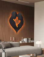 Romantic Couple Silhouette – Premium Acrylic Wall Art