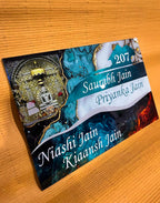 3D Background Acrylic Name Plate – Personalized Modern Door Sign