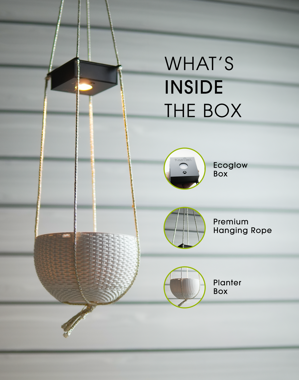 Ecoglow - Solar Planter with Auto On/Off – Effortless Night Lighting