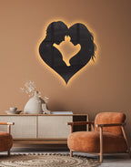 Romantic Couple Silhouette – Premium Acrylic Wall Art