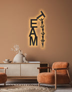 Team Work silhouette – Premium Acrylic Wall Art