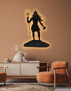 Lord Shiv Modern Silhouette – Premium Acrylic Wall Art