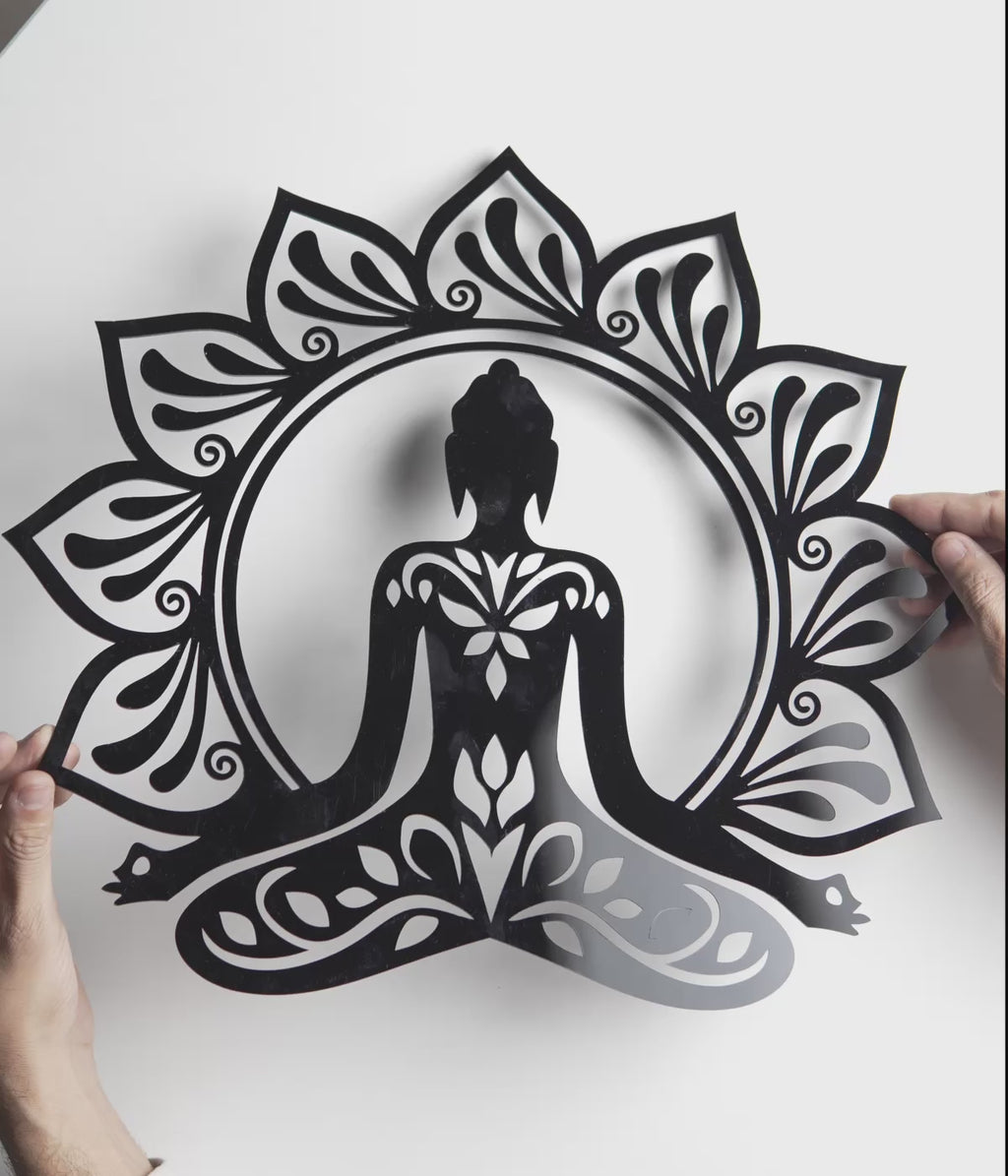 Serene Buddha Silhouette – Premium Acrylic Wall Art