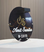 Solar Signature Name Plate - Luxury Black & Gold