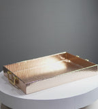 Elegant Golden MDF Serving Tray