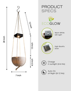 Ecoglow - Solar Planter with Auto On/Off – Effortless Night Lighting