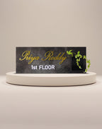 Marble Finish Acrylic Nameplate – Luxury Meets Personalization