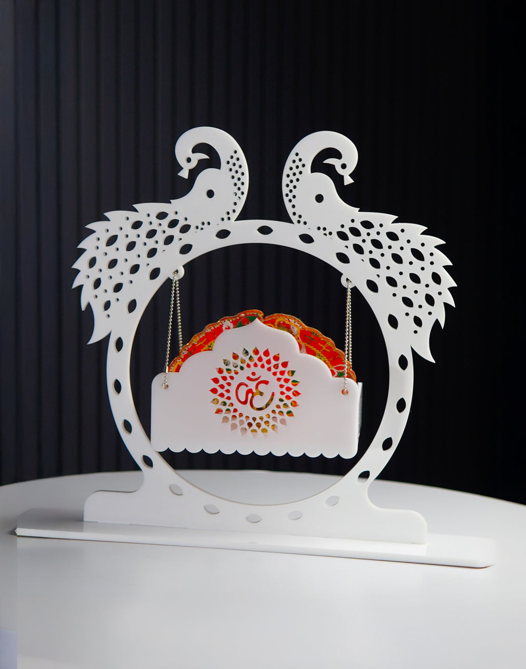 Divine Radha Krishna Swing – Premium Acrylic Decor