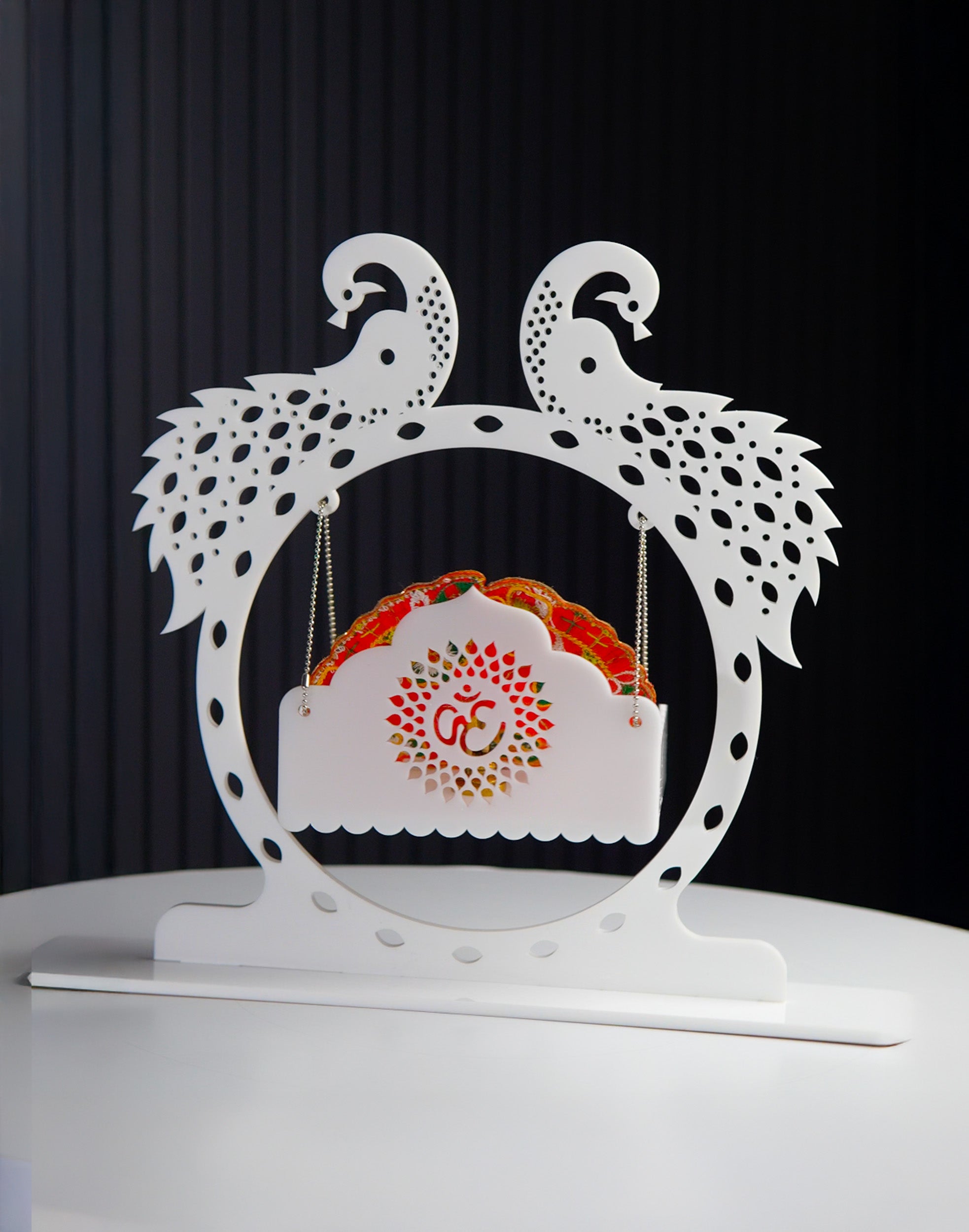 Divine Radha Krishna Swing – Premium Acrylic Decor