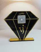 Premium Personalized Acrylic QR Standee for Jewellery Brands